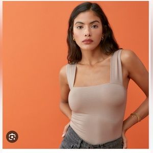 Reformation Clarke Knit Tank in Sand